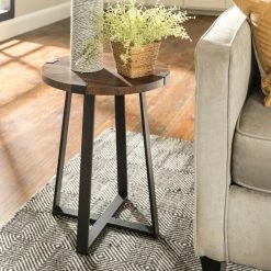 Budget ⌛ Middlebrook Designs Middlebrook Barnett Round Metal Wrap Side Table Rustic Oak ❤️ 12 Budget ⌛ Middlebrook Designs Middlebrook Barnett Round Metal Wrap Side Table Rustic Oak ❤️ -Middlebrook Sales unnamed file 10