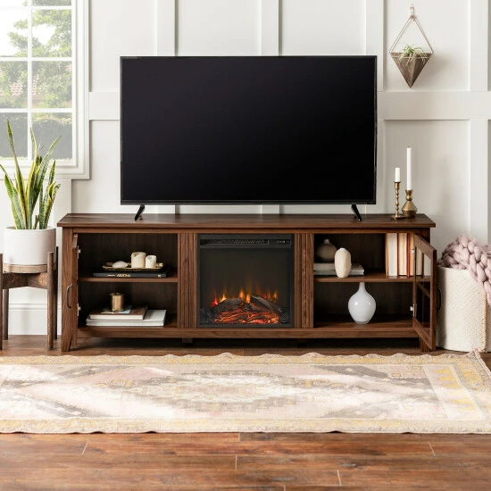 New ๐ฅ Middlebrook Designs Middlebrook Dornbirn 70-inch Fireplace TV Console Dark Walnut ๐ฏ 10 New ๐ฅ Middlebrook Designs Middlebrook Dornbirn 70-inch Fireplace TV Console Dark Walnut ๐ฏ - Image 8