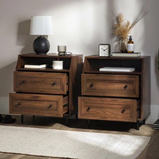 Flash Sale ๐ Middlebrook Designs Middlebrook Modern 2-Drawer USB Nightstand, Set Of 2 Dark Walnut ๐ฅ 5 Flash Sale ๐ Middlebrook Designs Middlebrook Modern 2-Drawer USB Nightstand, Set Of 2 Dark Walnut ๐ฅ - Image 3