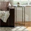 Brand new 🎁 Middlebrook Designs Middlebrook Helbling Modern Round Side Table Chrome / Glass 👍 -Middlebrook Sales unnamed file 1075