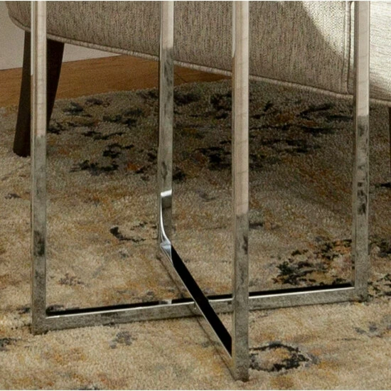 Brand new ๐ Middlebrook Designs Middlebrook Helbling Modern Round Side Table Chrome / Glass ๐ 9 Brand new ๐ Middlebrook Designs Middlebrook Helbling Modern Round Side Table Chrome / Glass ๐ - Image 7