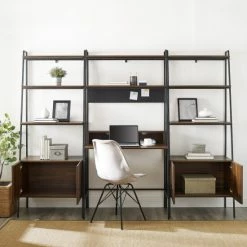 New 😉 Middlebrook Designs Middlebrook Lahuri 3-Piece Desk And Storage Set Rustic Oak 💯 -Middlebrook Sales unnamed file 1085