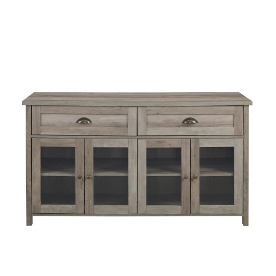 Promo 🔥 Middlebrook Designs Middlebrook 52-inch 2-Drawer, Glass Door Sideboard Rustic Oak ✔️ 7 Promo 🔥 Middlebrook Designs Middlebrook 52-inch 2-Drawer, Glass Door Sideboard Rustic Oak ✔️ - Image 5