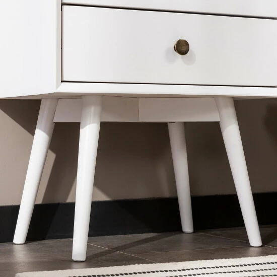 Outlet 🎉 Middlebrook Designs Middlebrook Mid-century Modern Solid Wood 2-drawer Nightstand Walnut 🎁 7 Outlet 🎉 Middlebrook Designs Middlebrook Mid-century Modern Solid Wood 2-drawer Nightstand Walnut 🎁 - Image 5