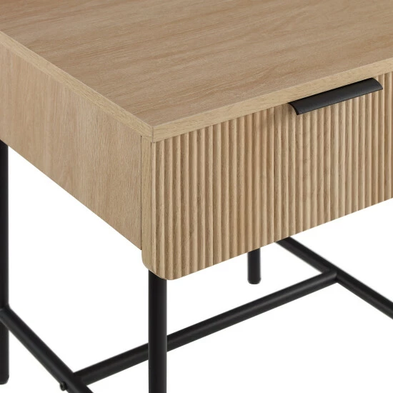 Discount ๐คฉ Middlebrook Designs Minimal Fluted-Door Side Table Coastal Oak/black ๐คฉ 9 Discount ๐คฉ Middlebrook Designs Minimal Fluted-Door Side Table Coastal Oak/black ๐คฉ - Image 7
