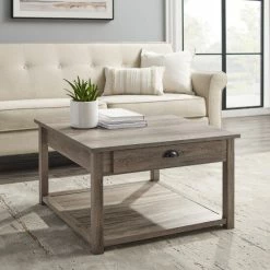Flash Sale 🌟 Middlebrook Designs Middlebrook 30-inch Two Drawer Coffee Table Grey Wash 💯