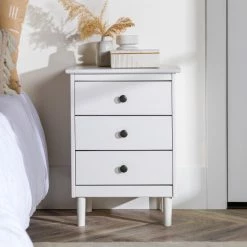 Promo 🎉 Middlebrook Designs Middlebrook Bullrushes Solid Wood 3-Drawer Nightstand 🎉