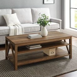 Flash Sale ๐งจ Middlebrook Designs Paradise Hill A-Frame Coffee Table Rustic Oak ๐ฏ
