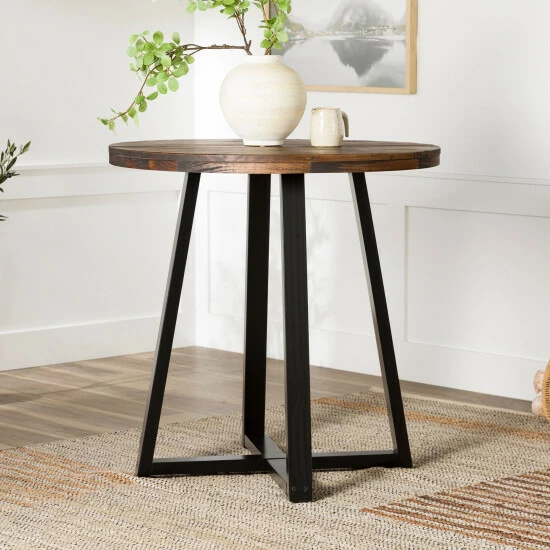 New ๐ Middlebrook Designs Distressed Solid Wood Round Counter-Height Dining Table Grey/black ๐ฅ 5 New ๐ Middlebrook Designs Distressed Solid Wood Round Counter-Height Dining Table Grey/black ๐ฅ - Image 3