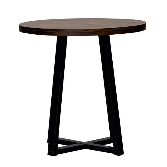 New ๐ Middlebrook Designs Distressed Solid Wood Round Counter-Height Dining Table Grey/black ๐ฅ 6 New ๐ Middlebrook Designs Distressed Solid Wood Round Counter-Height Dining Table Grey/black ๐ฅ - Image 4