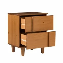 New 😀 Middlebrook Designs Middlebrook Mid-Century Modern Detailed Solid Wood Nightstand Caramel 🧨 -Middlebrook Sales unnamed file 1221