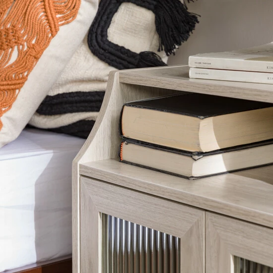 Hot Sale 👍 Middlebrook Designs Middlebrook Fluted Glass 2-Door USB Nightstand Birch 🤩 7 Hot Sale 👍 Middlebrook Designs Middlebrook Fluted Glass 2-Door USB Nightstand Birch 🤩 - Image 5