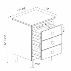 Promo 🎉 Middlebrook Designs Middlebrook Bullrushes Solid Wood 3-Drawer Nightstand 🎉 -Middlebrook Sales unnamed file 126