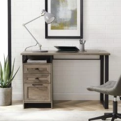 Cheapest ⌛ Middlebrook Designs 48-Inch 3-Drawer Writing Desk Rustic Oak 🛒