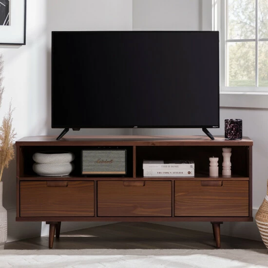 Cheapest ๐ Middlebrook Designs Middlebrook 52-inch Mid-Century Solid Wood Corner TV Console White ๐คฉ 4 Cheapest ๐ Middlebrook Designs Middlebrook 52-inch Mid-Century Solid Wood Corner TV Console White ๐คฉ - Image 2