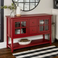 Budget 🎉 Middlebrook Designs Middlebrook 52-inch Buffet Console - Antique Red 🤩 -Middlebrook Sales unnamed file 1330