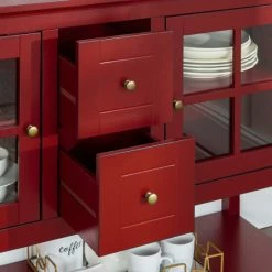 Budget 🎉 Middlebrook Designs Middlebrook 52-inch Buffet Console - Antique Red 🤩 -Middlebrook Sales unnamed file 1335