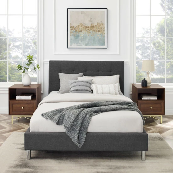 Best deal ⭐ Middlebrook Designs Middlebrook 1-Drawer Gold Base Nightstands, Set Of 2 Dark Walnut 🧨 8 Best deal ⭐ Middlebrook Designs Middlebrook 1-Drawer Gold Base Nightstands, Set Of 2 Dark Walnut 🧨 - Image 6