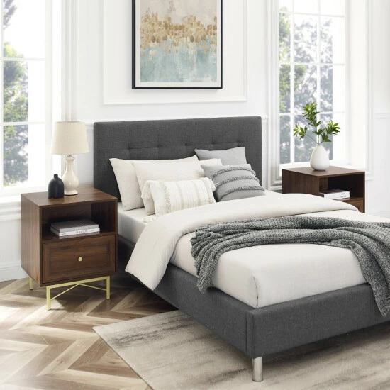 Best deal ⭐ Middlebrook Designs Middlebrook 1-Drawer Gold Base Nightstands, Set Of 2 Dark Walnut 🧨 9 Best deal ⭐ Middlebrook Designs Middlebrook 1-Drawer Gold Base Nightstands, Set Of 2 Dark Walnut 🧨 - Image 7