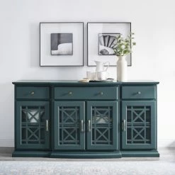 Flash Sale 🤩 Middlebrook Designs Middlebrook Loches Breakfront Fretwork Sideboard White 😀