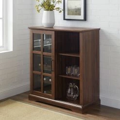 Buy 😉 Middlebrook Designs Middlebrook 36-inch Sliding Glass Door Bar Cabinet Dark Walnut ✨ -Middlebrook Sales unnamed file 1386