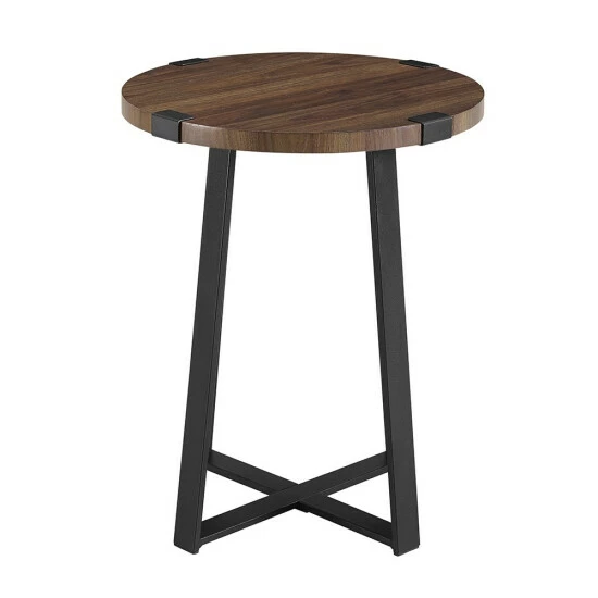 Budget ⌛ Middlebrook Designs Middlebrook Barnett Round Metal Wrap Side Table Rustic Oak ❤️ 9 Budget ⌛ Middlebrook Designs Middlebrook Barnett Round Metal Wrap Side Table Rustic Oak ❤️ - Image 7