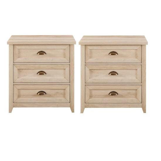 Best Sale ๐ Middlebrook Designs Middlebrook 3-Drawer Farmhouse Nightstands, Set Of 2 White Oak ๐ 8 Best Sale ๐ Middlebrook Designs Middlebrook 3-Drawer Farmhouse Nightstands, Set Of 2 White Oak ๐ - Image 6