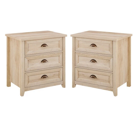 Best Sale ๐ Middlebrook Designs Middlebrook 3-Drawer Farmhouse Nightstands, Set Of 2 White Oak ๐ 9 Best Sale ๐ Middlebrook Designs Middlebrook 3-Drawer Farmhouse Nightstands, Set Of 2 White Oak ๐ - Image 7