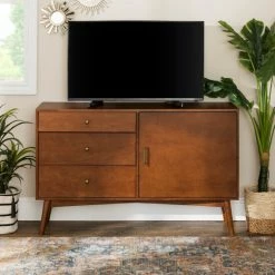 Alternative view of Top 10 ✨ Middlebrook Designs Middlebrook Saltor Walnut Finish 52-inch Mid-century Buffet 🧨