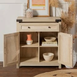 Best Pirce 🧨 Middlebrook Designs Middlebrook 30-inch Rustic Barn Door Accent Cabinet Stone Grey ⭐ -Middlebrook Sales unnamed file 147