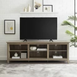 Outlet 🥰 Middlebrook Designs 70-inch TV Stand Console Grey Wash 🔥