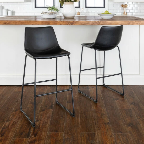 Discount ๐งจ Middlebrook Designs Middlebrook Prusiner 29-inch Faux Leather Bar Stool, Set Of 2 ๐ 3 Discount ๐งจ Middlebrook Designs Middlebrook Prusiner 29-inch Faux Leather Bar Stool, Set Of 2 ๐