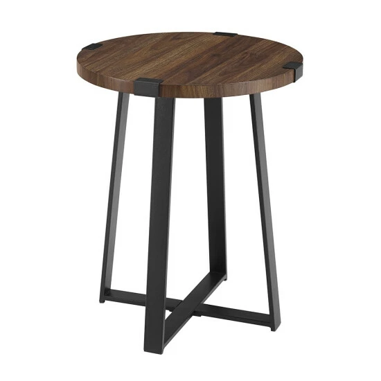 Budget ⌛ Middlebrook Designs Middlebrook Barnett Round Metal Wrap Side Table Rustic Oak ❤️ 10 Budget ⌛ Middlebrook Designs Middlebrook Barnett Round Metal Wrap Side Table Rustic Oak ❤️ - Image 8