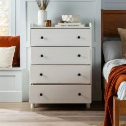New 🛒 Middlebrook Designs Middlebrook Solid Pine Tray Top 4-Drawer Chest White 🔥 -Middlebrook Sales unnamed file 1531