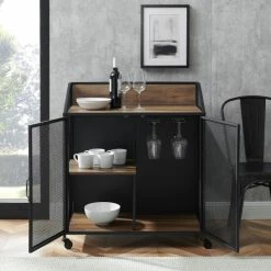 Best reviews of ✔️ Middlebrook Designs Middlebrook Pierpont Industrial Mesh Bar Cabinet Rustic Oak ✔️ -Middlebrook Sales unnamed file 1555