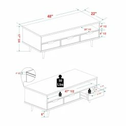 Cheap ⭐ Middlebrook Designs Middlebrook Mid-Century Solid Wood 3-Drawer Coffee Table Walnut ⭐ 16 Cheap ⭐ Middlebrook Designs Middlebrook Mid-Century Solid Wood 3-Drawer Coffee Table Walnut ⭐ -Middlebrook Sales unnamed file 1581