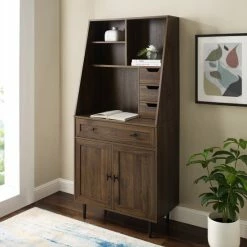 Discount 💯 Middlebrook Designs Middlebrook Modern Hutch Cabinet With Pull-out Desk Birch 🎉 -Middlebrook Sales unnamed file 1585