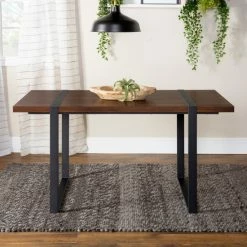 Alternative view of Deals 😍 Middlebrook Designs Middlebrook Edelman 60-inch Urban Blend Dining Table Driftwood 🌟