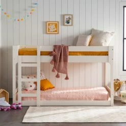 Cheap 😍 Middlebrook Designs Middlebrook Modern Solid Wood Twin Low Bunk Bed Caramel ❤️