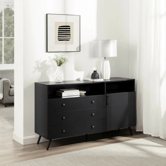 Cheapest ๐ Middlebrook Designs Middlebrook Mid-Century Modern 3-Drawer Sideboard Black ๐ฅ 5 Cheapest ๐ Middlebrook Designs Middlebrook Mid-Century Modern 3-Drawer Sideboard Black ๐ฅ - Image 3
