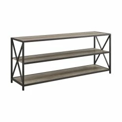 Budget 🔥 Middlebrook Designs 60-inch Hattie X-frame Grey Wash Bookshelf Console ⌛ -Middlebrook Sales unnamed file 1697