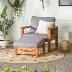 Best reviews of 🌟 Middlebrook Designs Middlebrook Hudson Acacia Frame Chair And Ottoman With Grey Cushions 🥰 -Middlebrook Sales unnamed file 1720