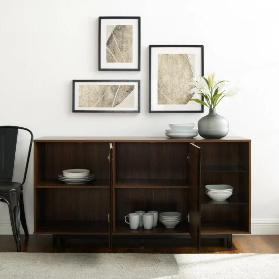 Budget ๐ฅ Middlebrook Designs Middlebrook 2-Door Smoked Glass Shelf Sideboard Dark Walnut ๐ 6 Budget ๐ฅ Middlebrook Designs Middlebrook 2-Door Smoked Glass Shelf Sideboard Dark Walnut ๐ - Image 4