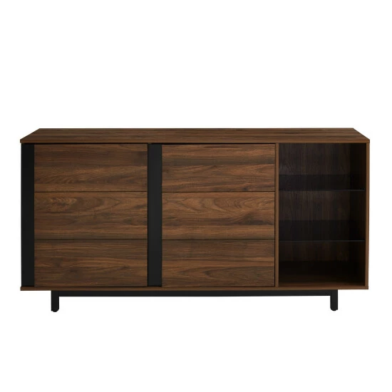 Budget ๐ฅ Middlebrook Designs Middlebrook 2-Door Smoked Glass Shelf Sideboard Dark Walnut ๐ 7 Budget ๐ฅ Middlebrook Designs Middlebrook 2-Door Smoked Glass Shelf Sideboard Dark Walnut ๐ - Image 5