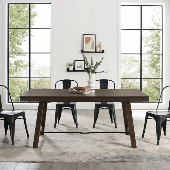 Cheap ๐ Middlebrook Designs Middlebrook 70-Inch Stretcher Base Dining Table - Dark Brown Oak ๐ฅฐ 4 Cheap ๐ Middlebrook Designs Middlebrook 70-Inch Stretcher Base Dining Table - Dark Brown Oak ๐ฅฐ - Image 2