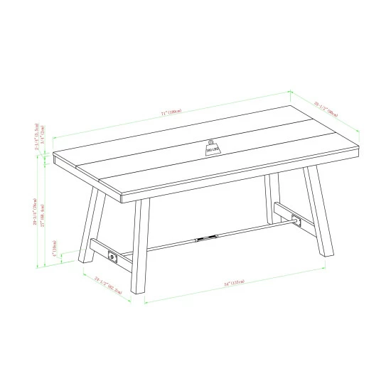 Cheap ๐ Middlebrook Designs Middlebrook 70-Inch Stretcher Base Dining Table - Dark Brown Oak ๐ฅฐ 9 Cheap ๐ Middlebrook Designs Middlebrook 70-Inch Stretcher Base Dining Table - Dark Brown Oak ๐ฅฐ - Image 7