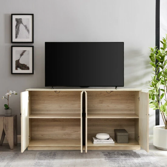 Budget 👍 Middlebrook Designs Middlebrook 62-Inch 4-Door Sideboard Console Birch 😉 5 Budget 👍 Middlebrook Designs Middlebrook 62-Inch 4-Door Sideboard Console Birch 😉 - Image 3