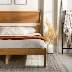 Outlet 🎁 Middlebrook Designs Middlebrook Solid Wood Modern Queen Size Platform Bed Walnut 👍 -Middlebrook Sales unnamed file 1790