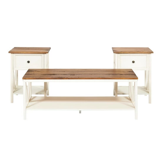 Coupon 🎉 Middlebrook Designs Distressed 3-Piece Table Set Grey/white Wash 🎁 7 Coupon 🎉 Middlebrook Designs Distressed 3-Piece Table Set Grey/white Wash 🎁 - Image 5