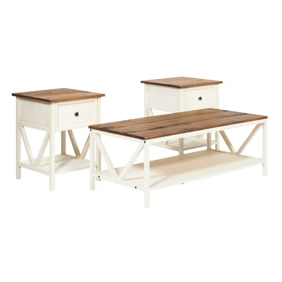 Coupon 🎉 Middlebrook Designs Distressed 3-Piece Table Set Grey/white Wash 🎁 8 Coupon 🎉 Middlebrook Designs Distressed 3-Piece Table Set Grey/white Wash 🎁 - Image 6